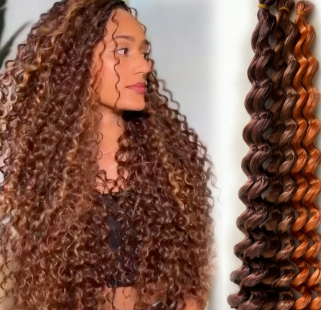 24in150g Italy curls Deep twist boho curls Crochet Hair