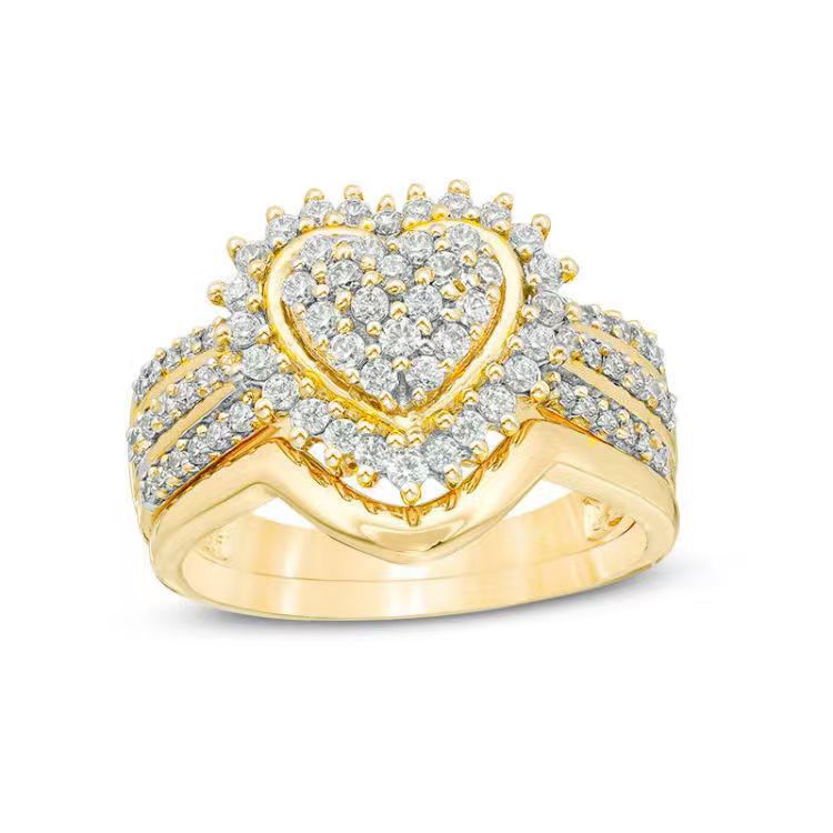 Heart-shaped Ring Trendy And Fashionable