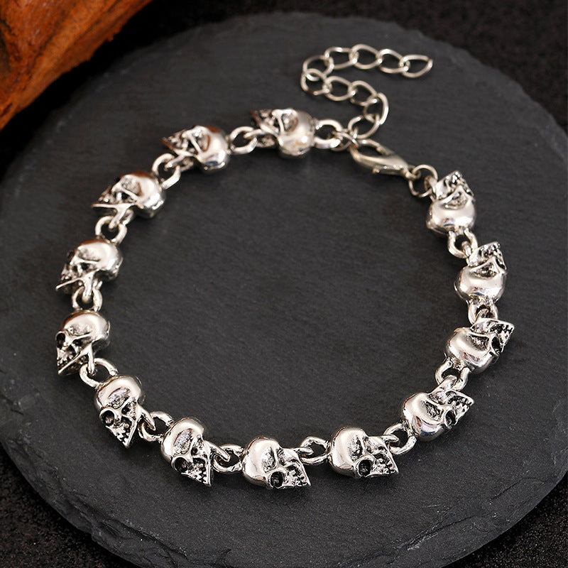 Men's Retro Creative Personalized Skull Metal Bracelet