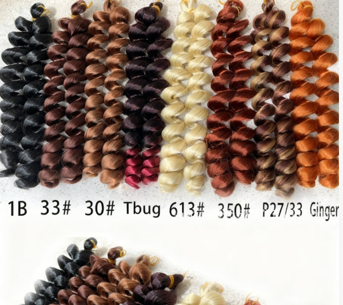 24in150g Italy curls Deep twist boho curls Crochet Hair