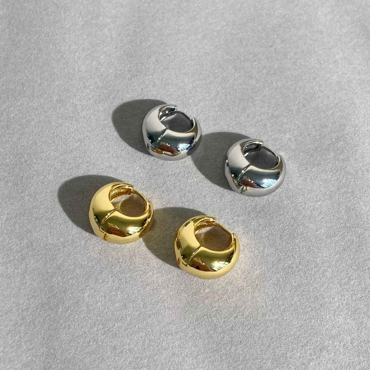 Geometric Polished Arc-shaped Ear Cuffs That Go With Everything