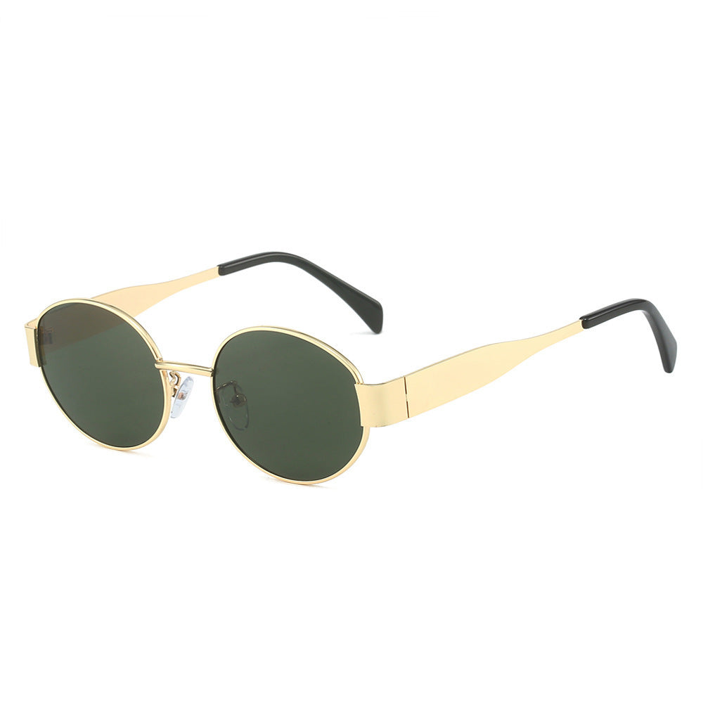 Fashion Retro Oval Sunglasses For Women