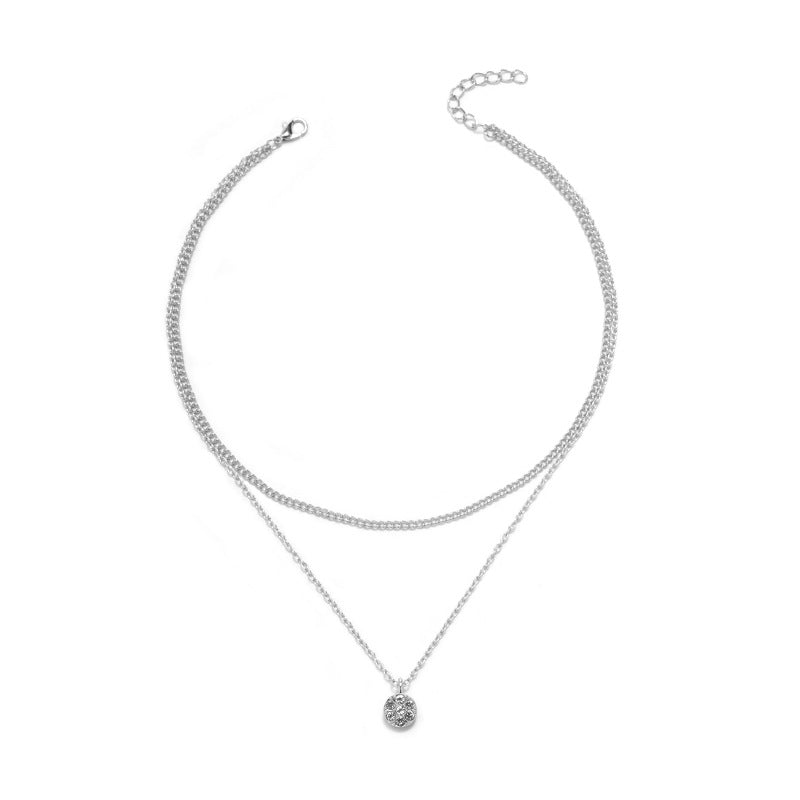 Women's Fashionable And Minimalist Multi Layer Metal Necklace