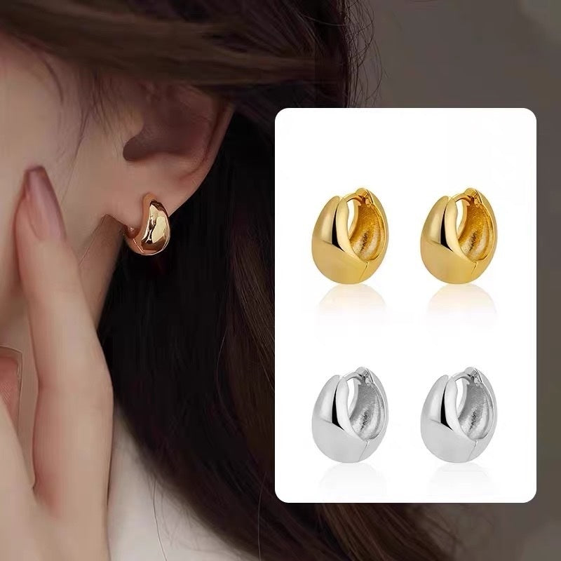 Geometric Polished Arc-shaped Ear Cuffs That Go With Everything