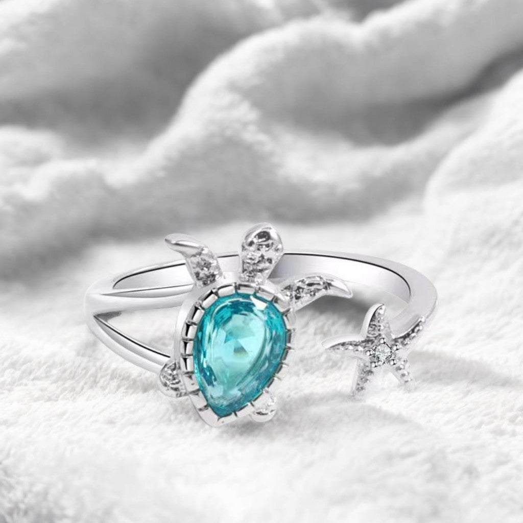 Elegant Turtle Ring For Womens Fashion